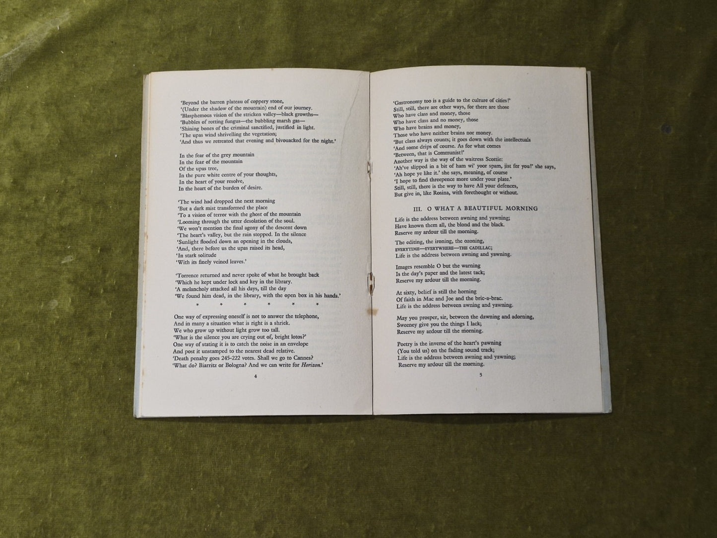 Natarajah : A Poem for T S Eliot's 60th Birthday by Tambimuttu 1948 PB5