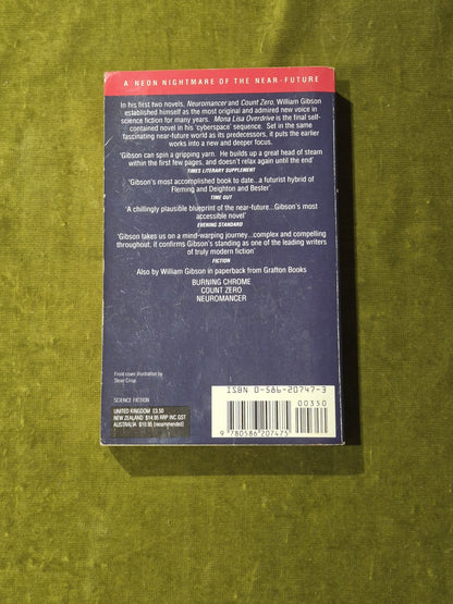 William Gibson - Mona Lisa Overdrive - Collins, Grafton 1989 Paperback VGC1