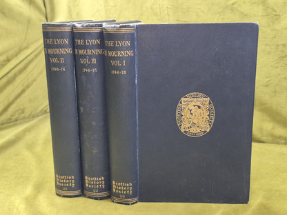The Lyon In Mourning 1895 Complete Set Scottish History Society Edinburgh0