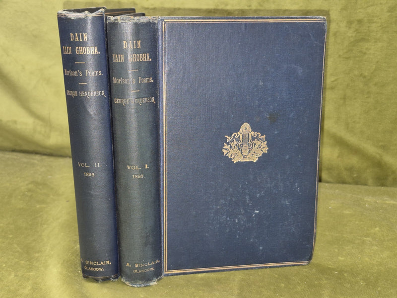 Dain Iain Ghobha Poems of John Morison Complete Set 1896 Second Edition0