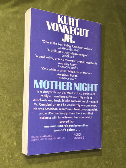 Mother Night - Kurt Vonnegut Jr - Panther 1975 Reprint - Paperback2