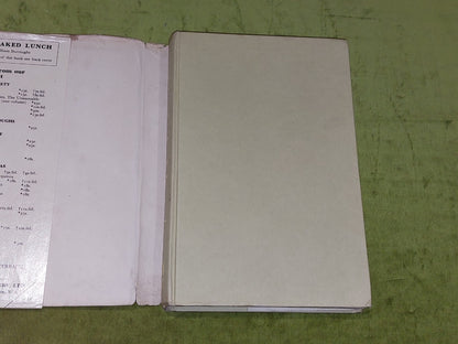 WILLIAM BURROUGHS The Naked Lunch UK 1st Edition, fifth impression 1966 DJ3