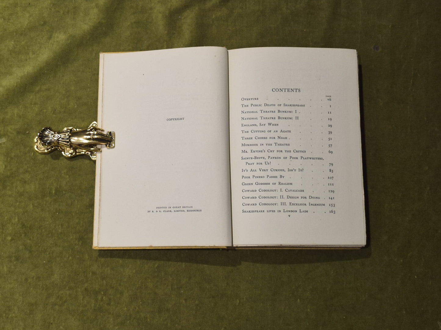 THE FLYING WASP: Essays on the Modern Theatre - Sean O'Casey , Macmillan 1937 HB5