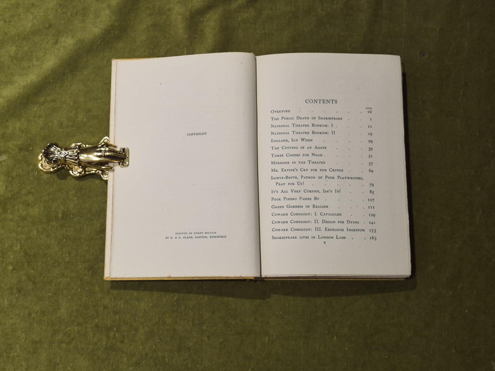 THE FLYING WASP: Essays on the Modern Theatre - Sean O'Casey , Macmillan 1937 HB5