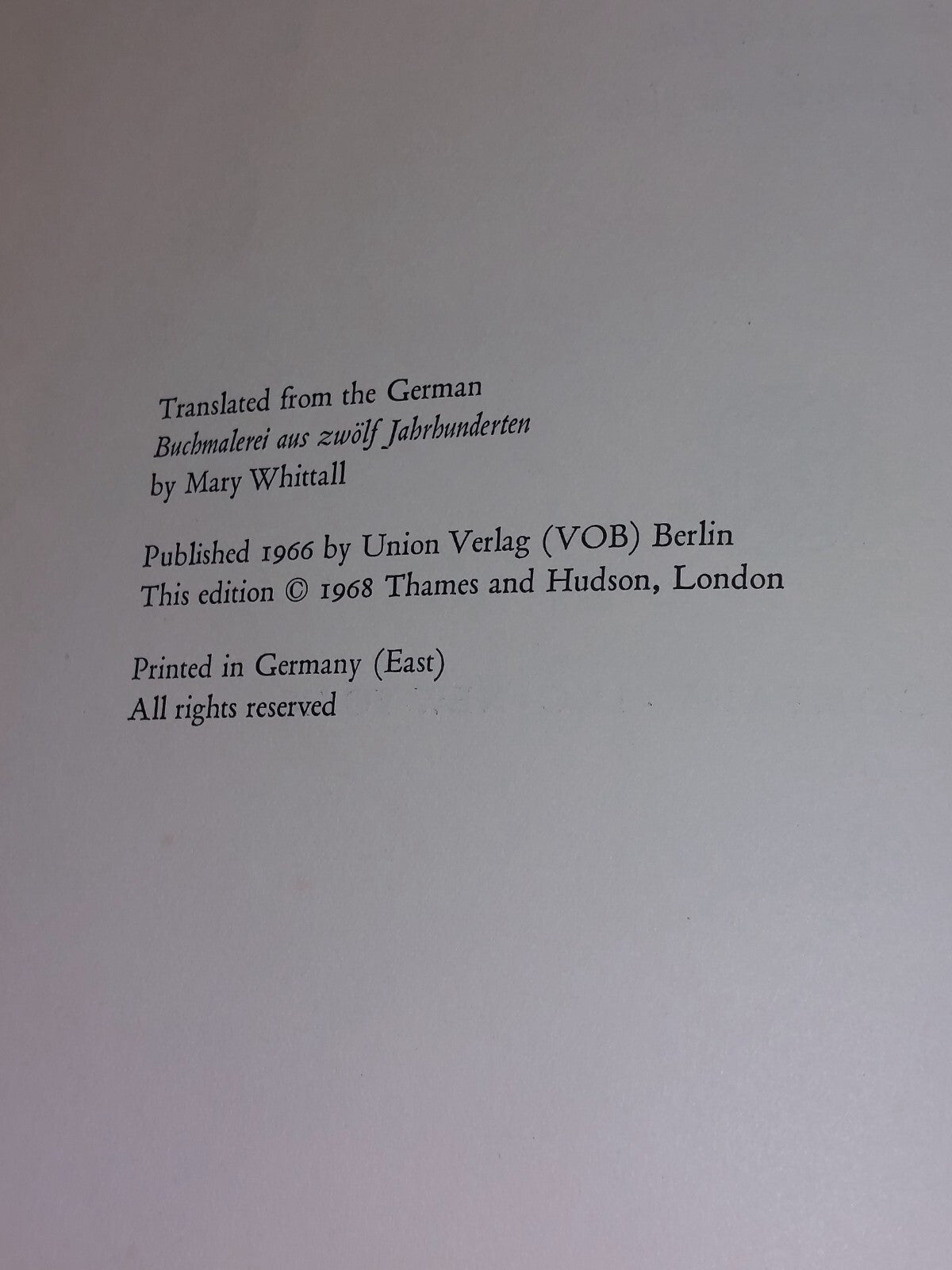 Mediaeval Book Illumination in Europe, W.W.Norton & Company (1968) Hardback Book3