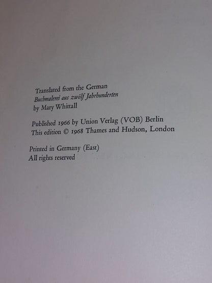 Mediaeval Book Illumination in Europe, W.W.Norton & Company (1968) Hardback Book3