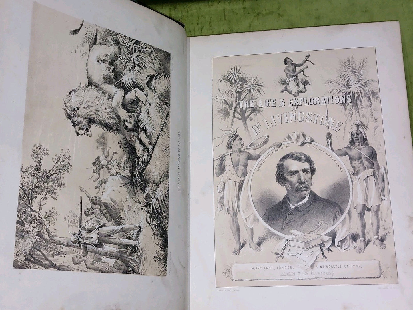 c1880 Life And Explorations Of Dr Livingstone Illustrated Tinted Lithographs6
