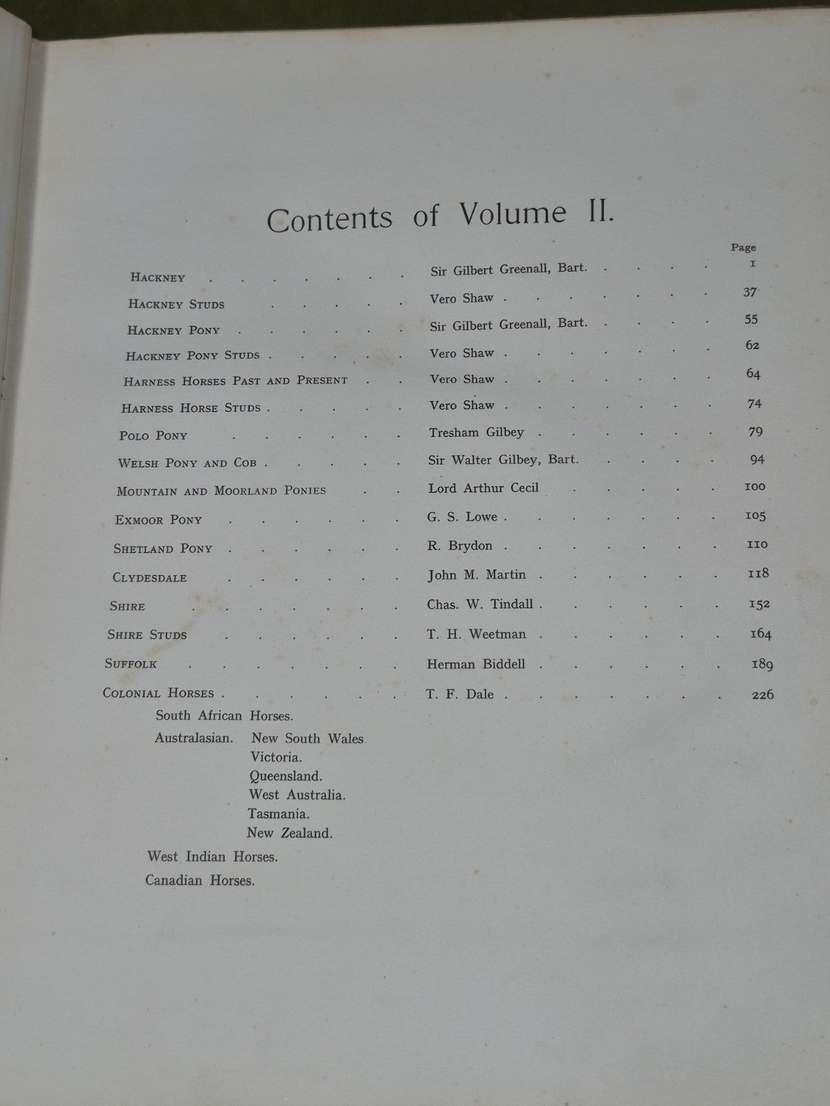 The Horses of the British Empire Humphrey F De Trafford Walter Volume 2.7