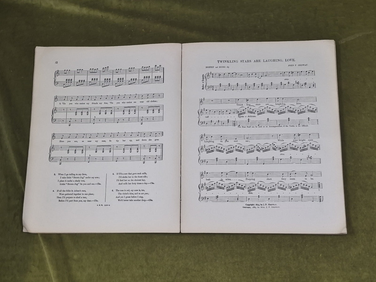 Minstrel Songs Old and New Oliver Ditson Company 1882 Paperback4