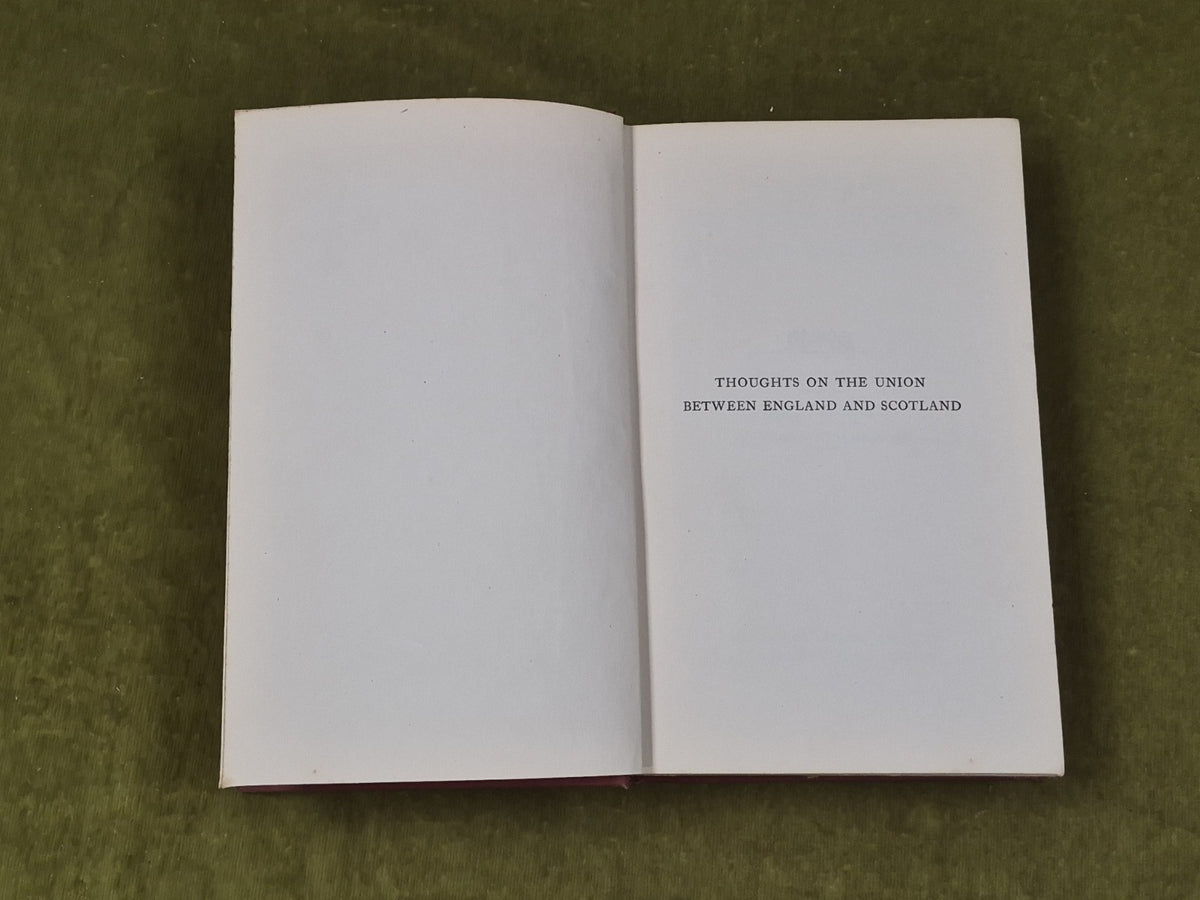 Thoughts of the Union Between England & Scotland - Dicey & Rait , Macmillan 19204