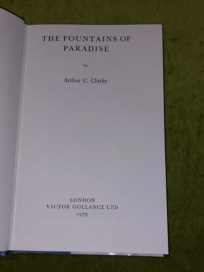 The Fountains of Paradise by Arthur C. Clarke (1979) 1st Ed [Victor Gollancz] Hb4
