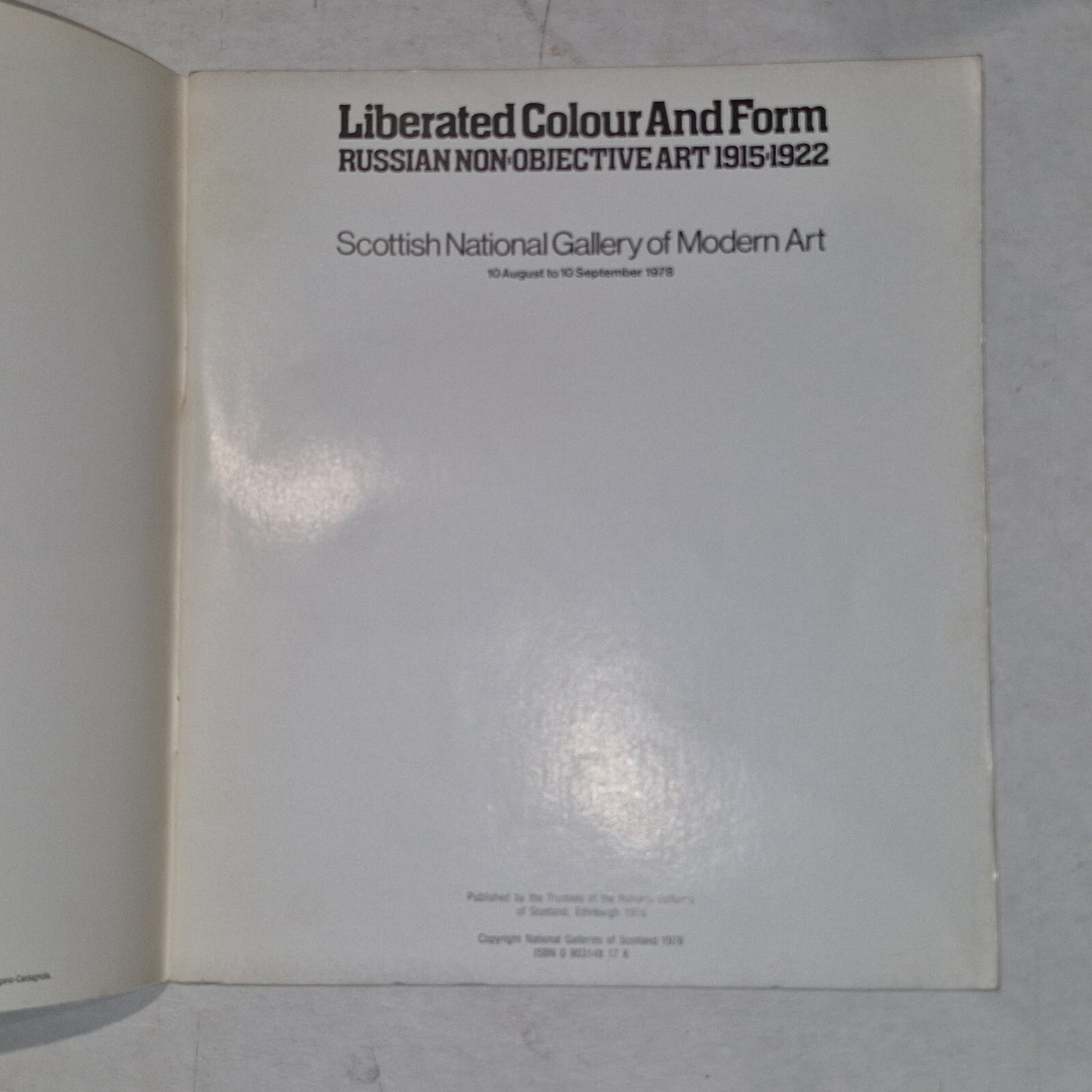 Liberated Colour and Form, Russian NonObjective Art catalogue 1978 ScottishGOMA3