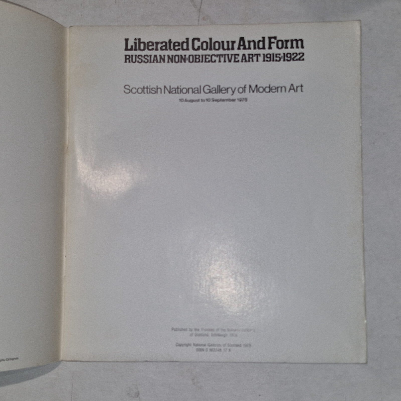 Liberated Colour and Form, Russian NonObjective Art catalogue 1978 ScottishGOMA3