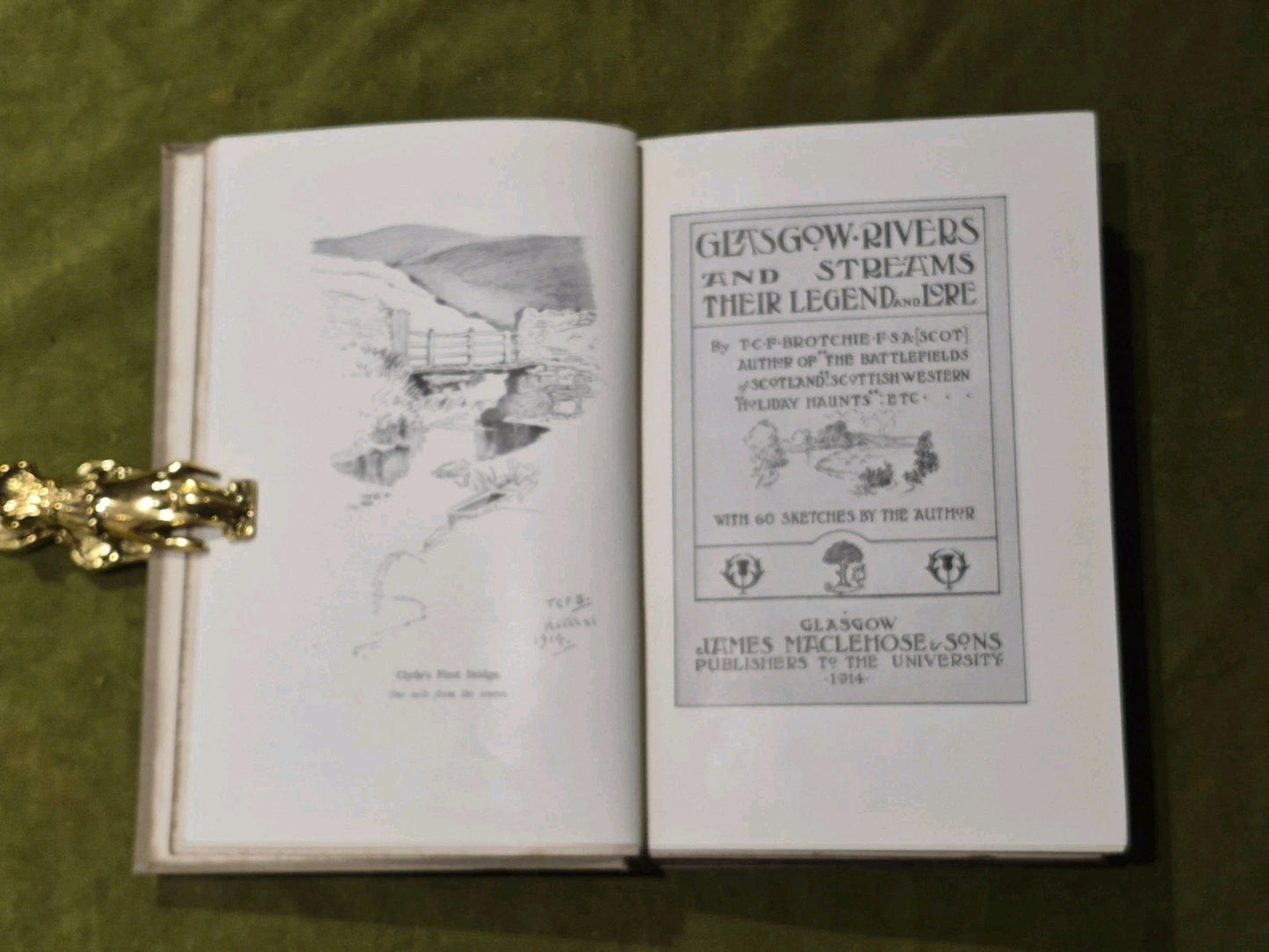 Glasgow Rivers and Streams Legends & Lore Book 1914 T Brotchie 1st Ed Scotland3
