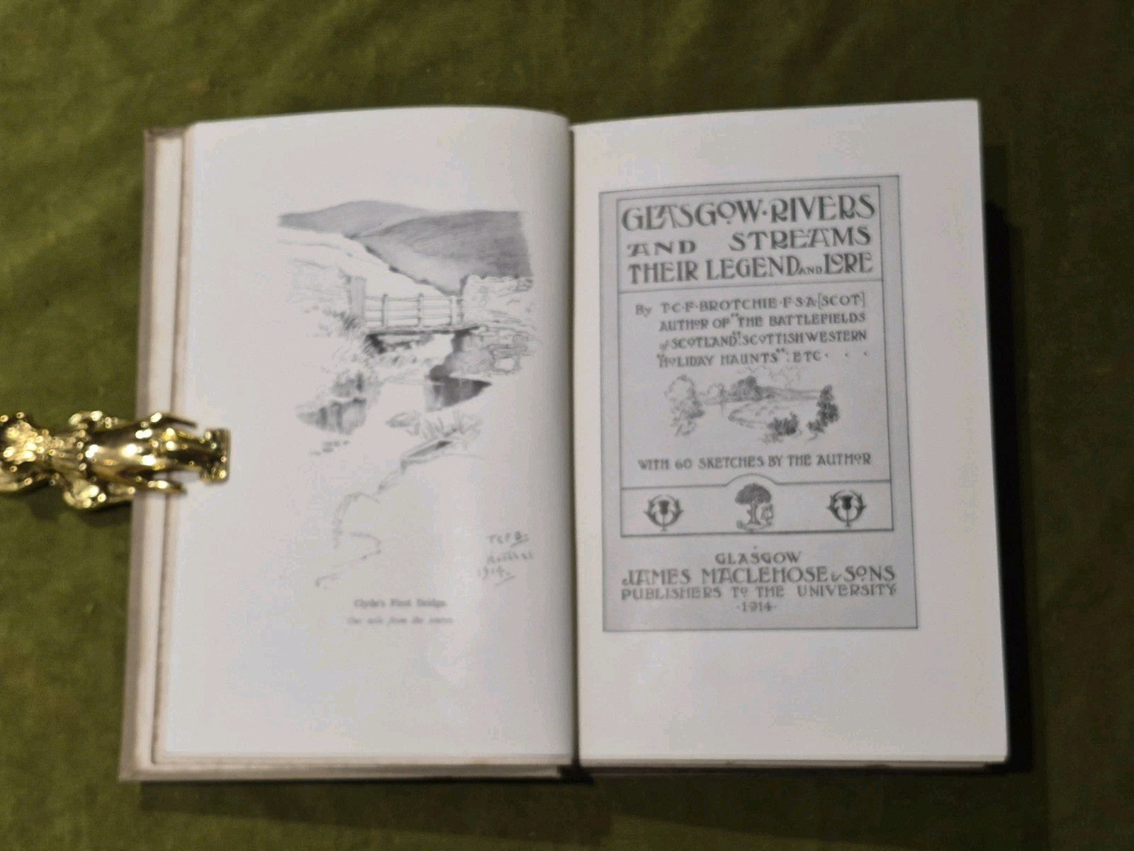 Glasgow Rivers and Streams Legends & Lore Book 1914 T Brotchie 1st Ed Scotland3