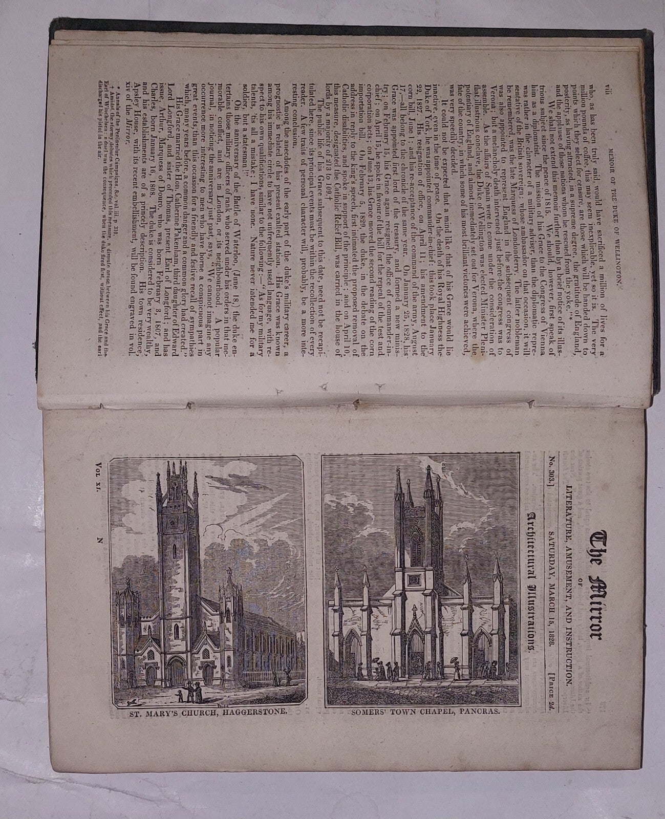 The Mirror Of Literature, Amusement And ... Vol XI 1828, King George IV Death11