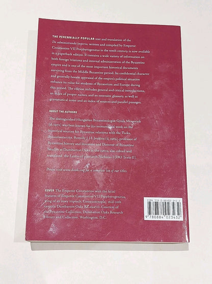 Constantine Porphyrogenitus : De Administrando Imperio (Dumbarton Oaks Texts) Pb2