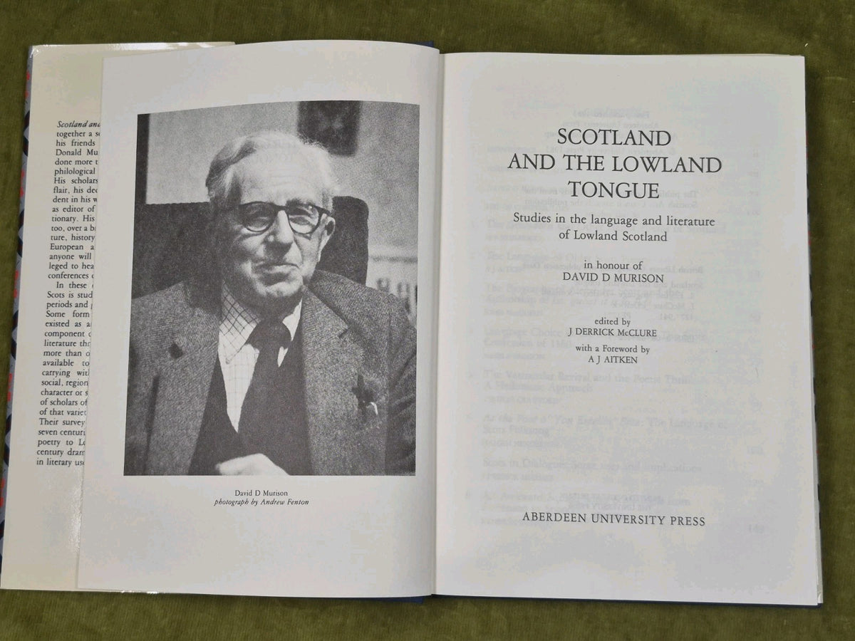 Scotland and the Lowland Tongue Studies in the Language Mcclure 19833