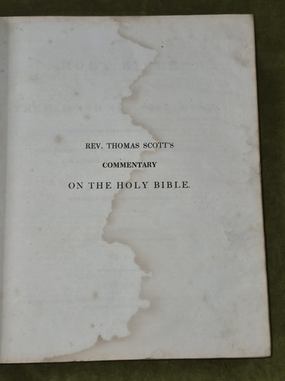 Thomas Scott's Bible Commentary Old and New Testaments 1826 Seeley 6 Volume Set7