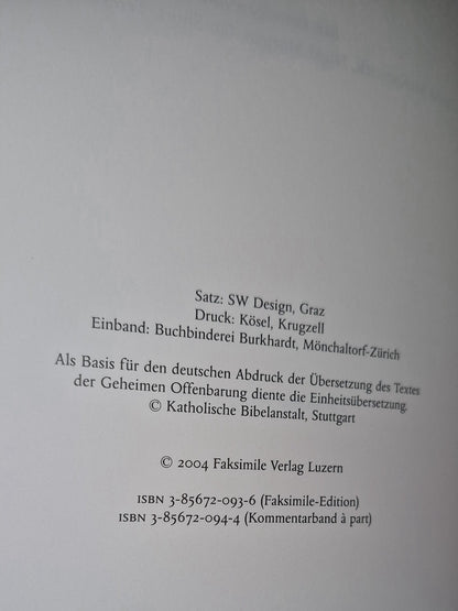 Die Trinity Apokalypse Kommentar Faksimile 2004 David McKitterick5