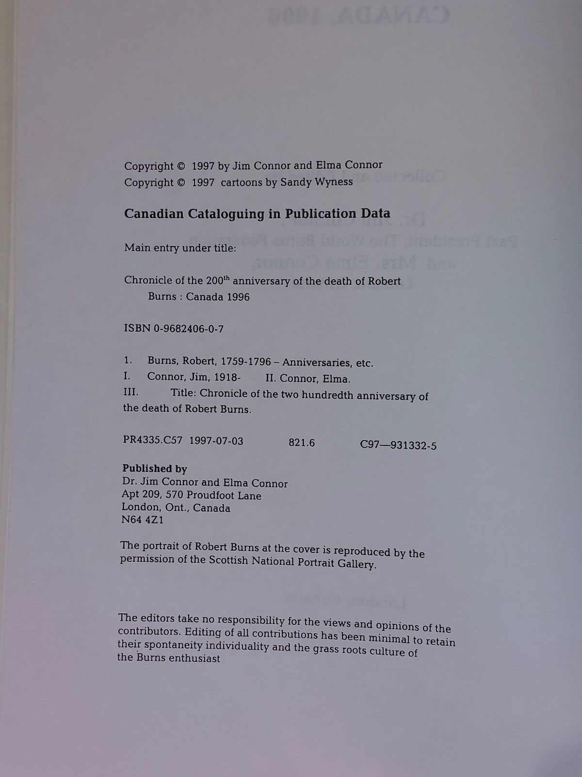 Chronicle of 200th Anniversary of the Death of Robert Burns Signed & Provenance5