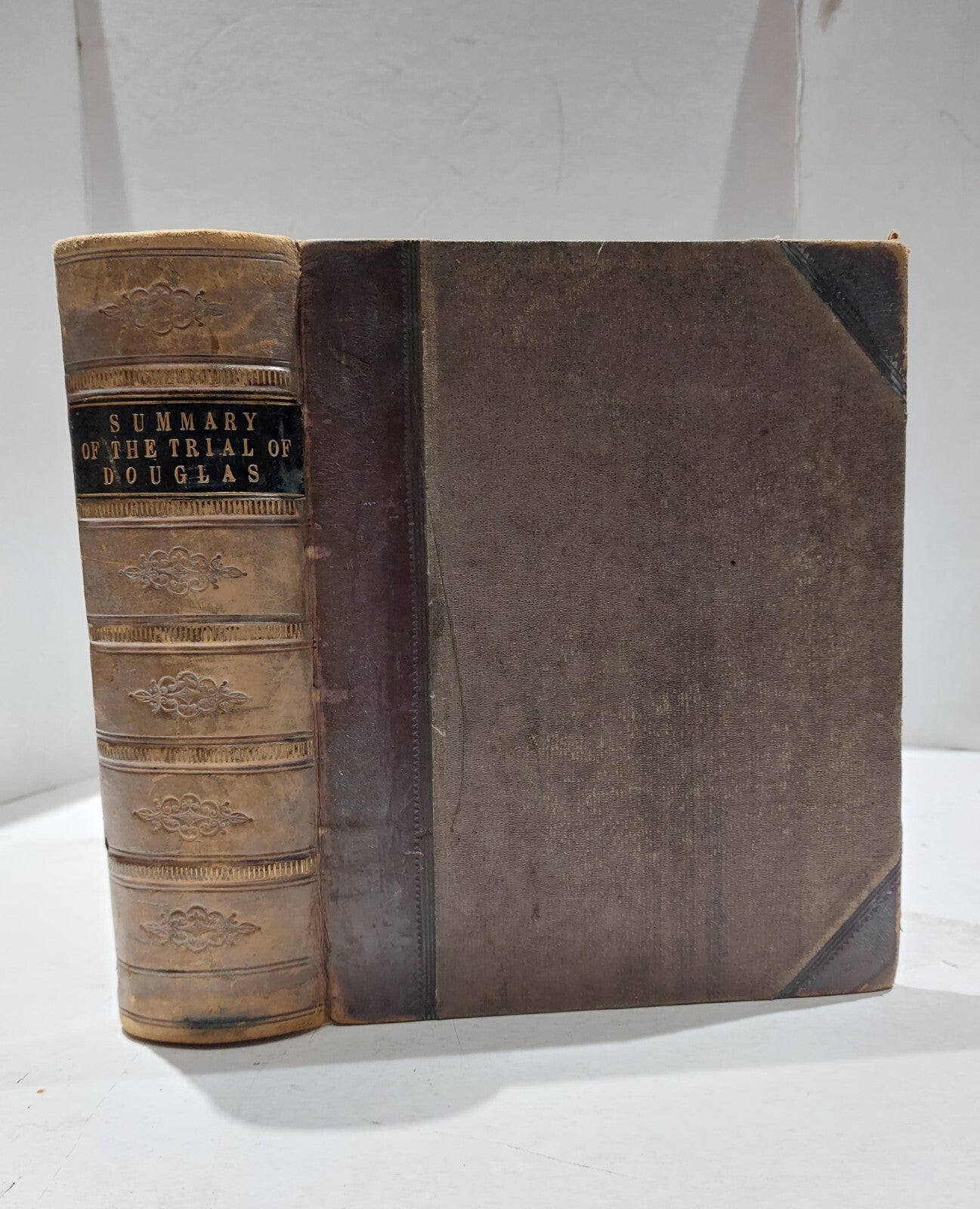 Summary Of The Trial Of Douglas, Circa 1748 Of Trial, Quarter Leather Thick Book0