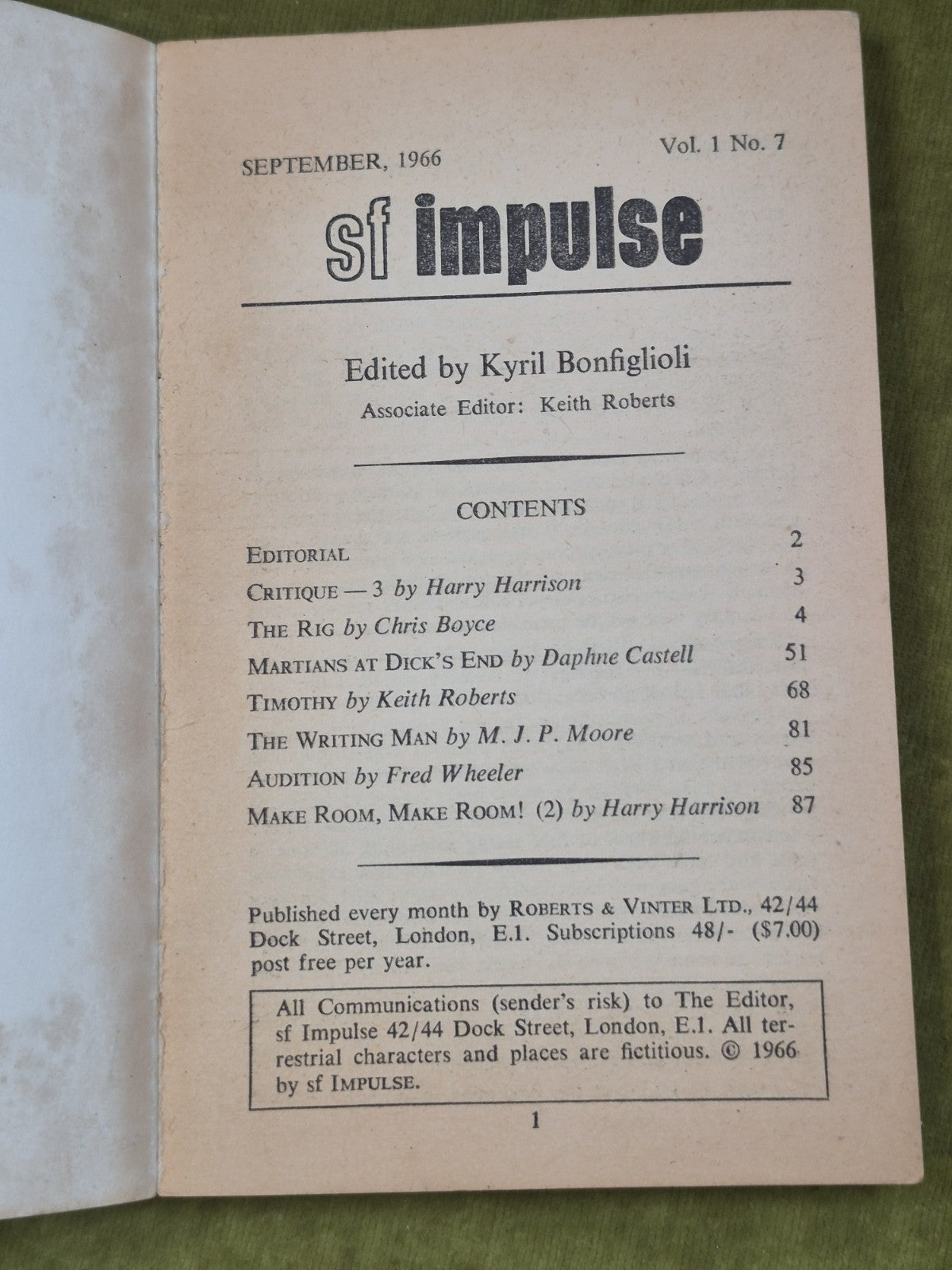 Chris Boyce The Rig 1966 sf impulse Paperback 4