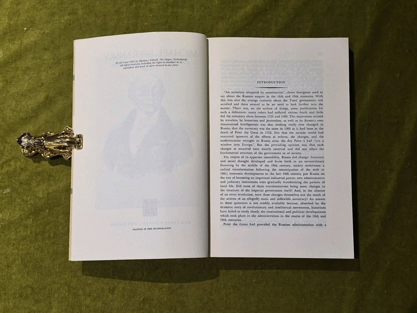 Michael Speransky : Statesman of imperial Russia 1772-1839 - Marc Raeff Revised6