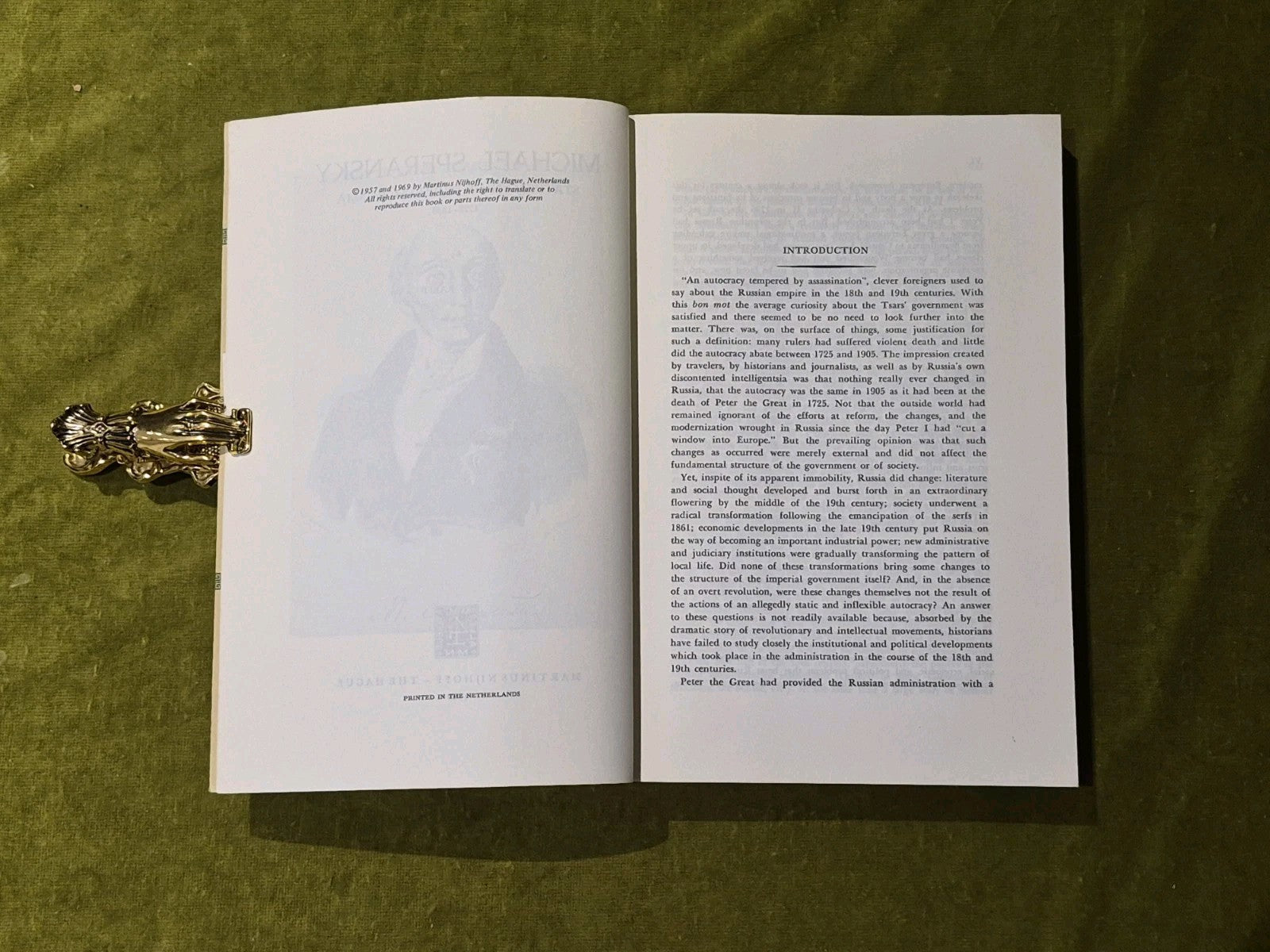 Michael Speransky : Statesman of imperial Russia 1772-1839 - Marc Raeff Revised6