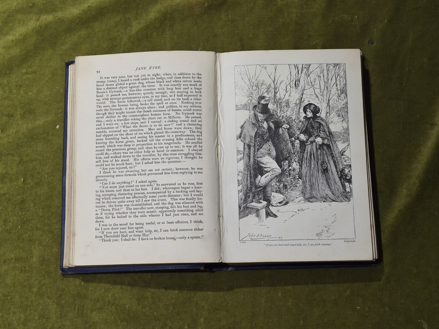Jane Eyre - Charlotte Bronte - Vintage Gresham Hardback illus. John H Bacon6