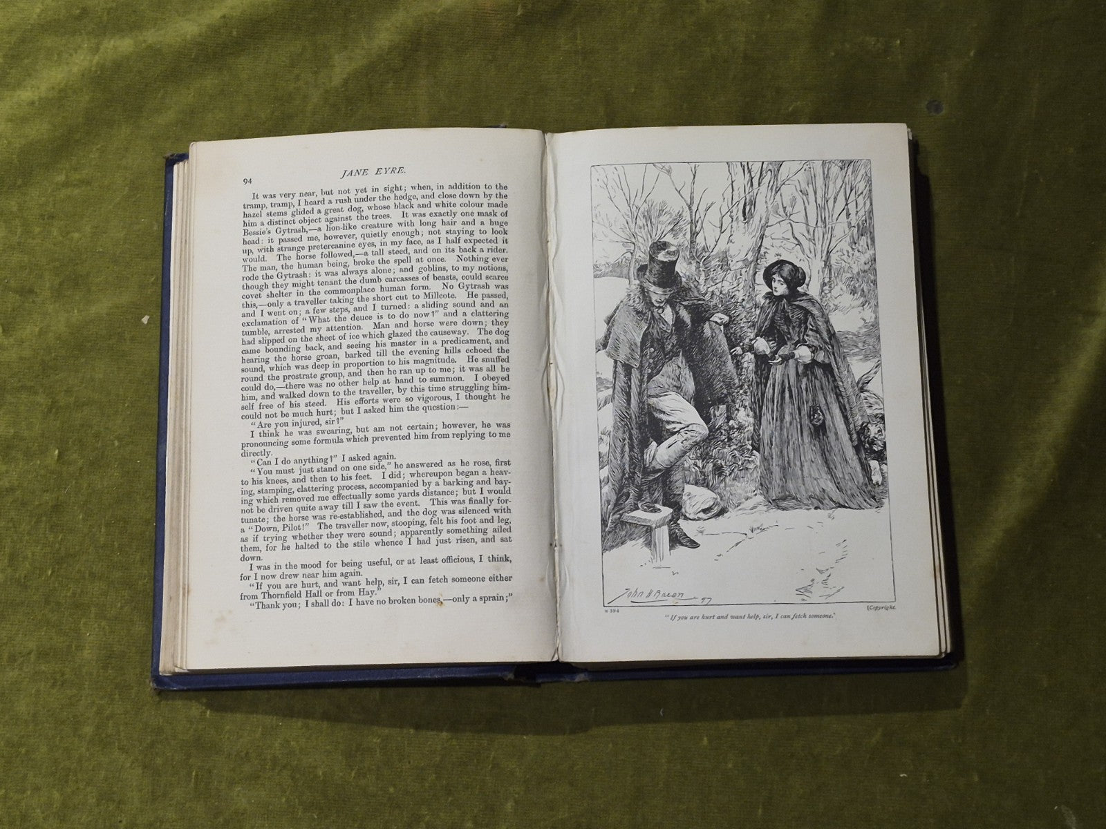 Jane Eyre - Charlotte Bronte - Vintage Gresham Hardback illus. John H Bacon6