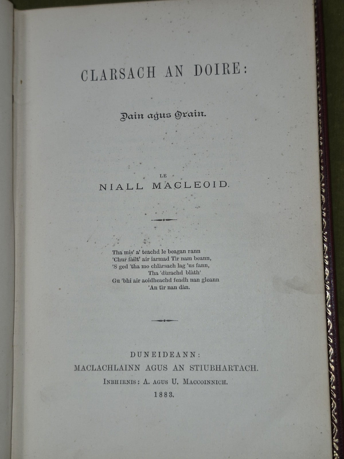 Clarsach an Doire Niall Macleoid 1883 Maclachlainn Agus4