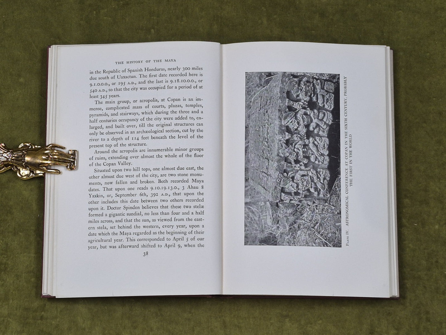 The History of the Maya - Thomas Gann , J Eric Thompson , Scribner 1931 1st HB6