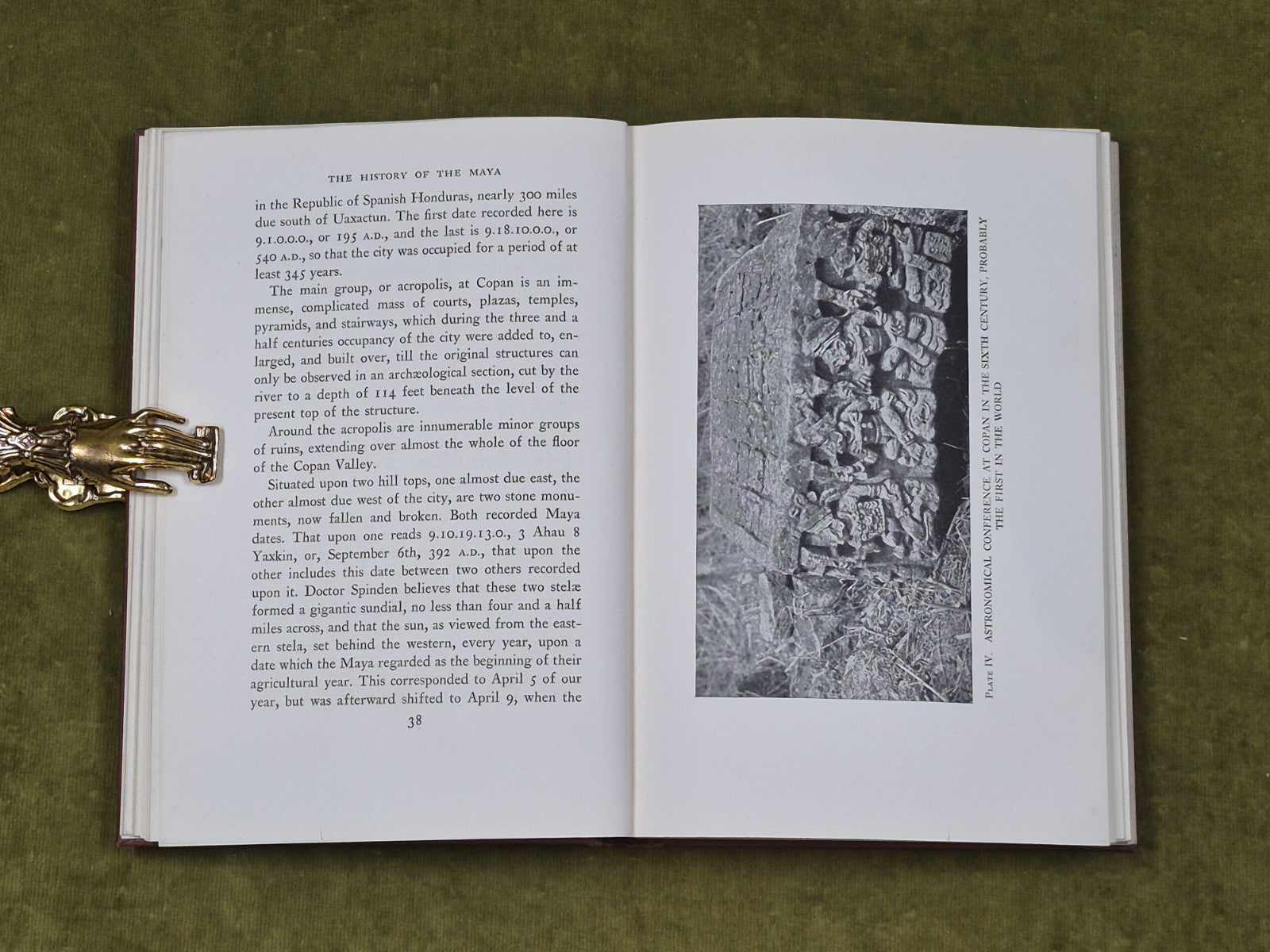 The History of the Maya - Thomas Gann , J Eric Thompson , Scribner 1931 1st HB6