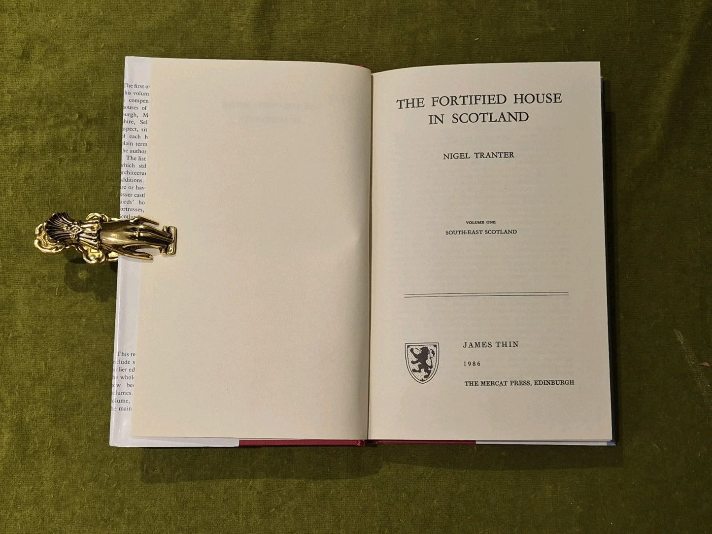The Fortified House in Scotland Vols 1-5 - Nigel Tranter - Mercat Press 19862