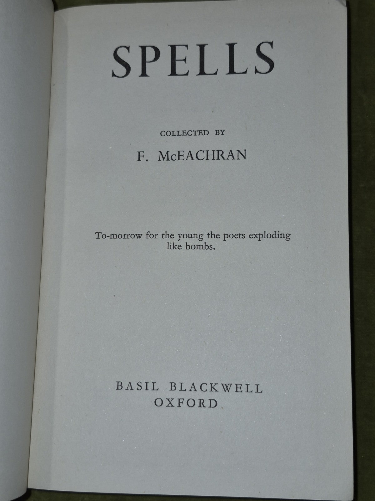 Spells Collected By F McEachran First Edition Dustjacket4
