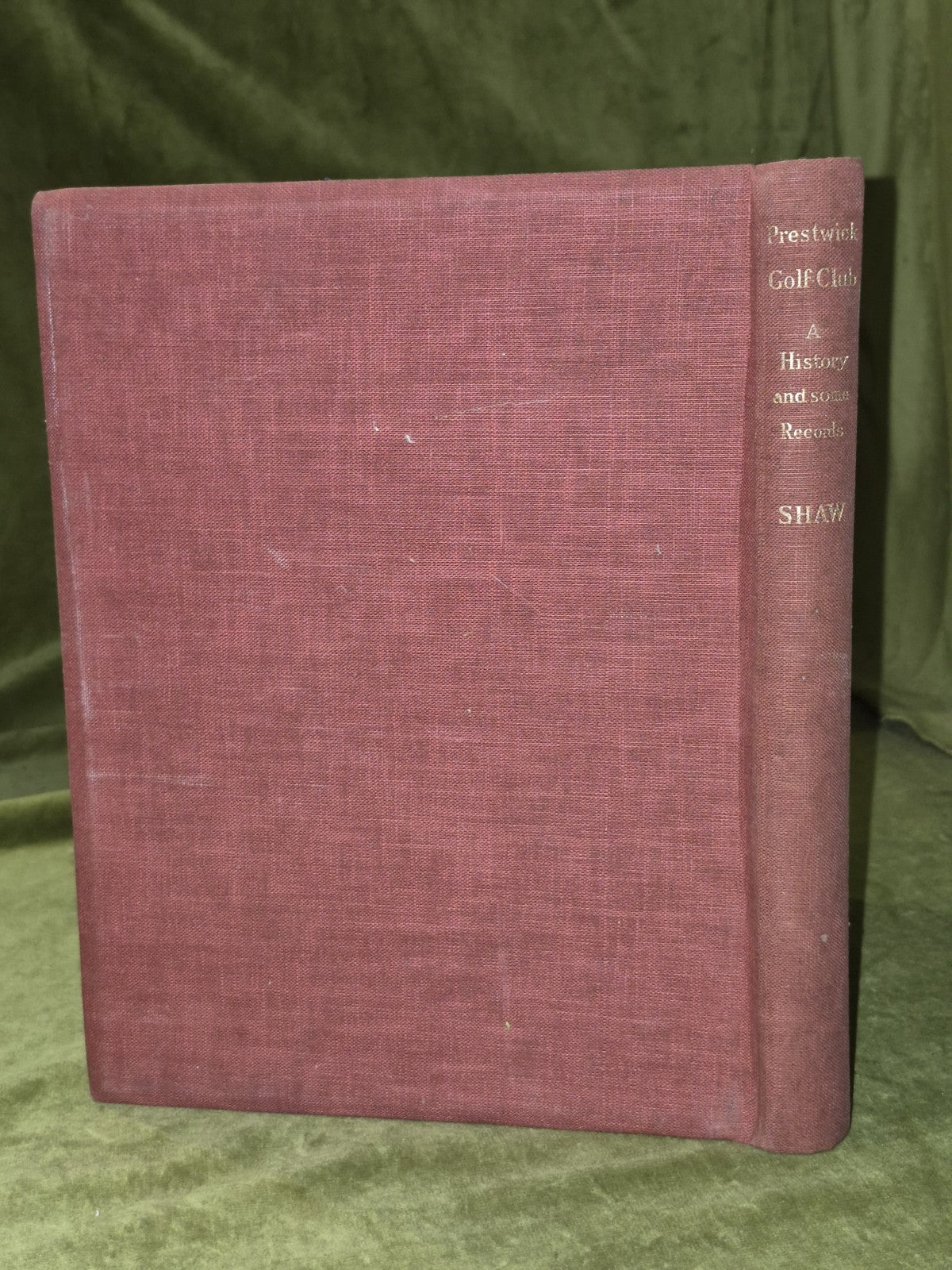 Prestwick Golf Club James E Shaw 1938 Jackson Glasgow1