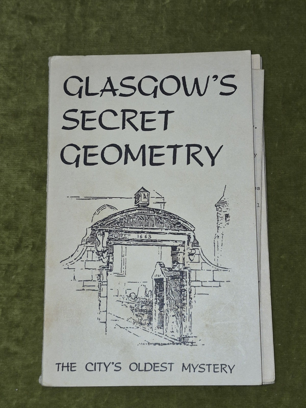 Glasgow's Secret Geometry Harry Bell 1984 Leyline Publications First Edition0
