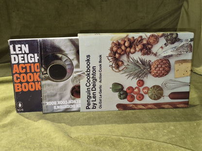 Penguin Cookbooks - Len Deighton In Slipcase Ou Est Le Garlic & Action Cook Book0
