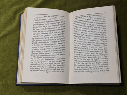 1921. KIEL and JUTLAND. By Cdr Georg von Hase ( Derfflinger Gunnery Officer) WW15