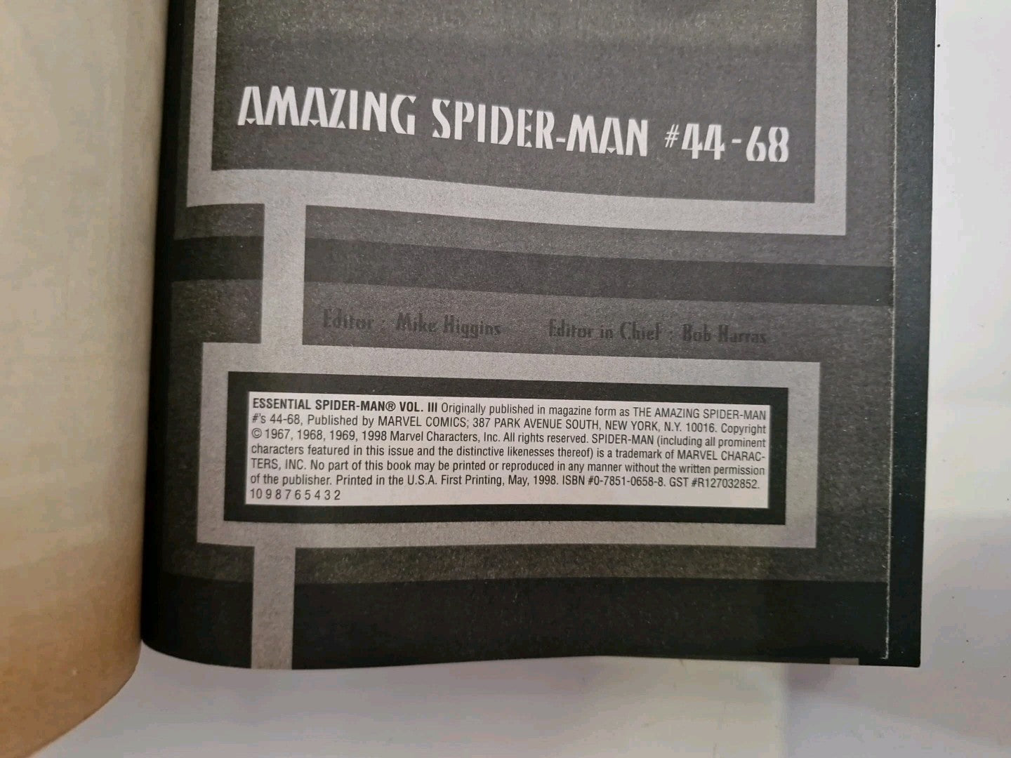 Essential SpiderMan | Vol 3 | Stan Lee | Marvel Comics 1st Print 19984