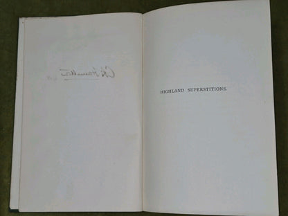 Highland Superstitions Alexander Macgregor 1901 True First Edition Eneas Mackay3