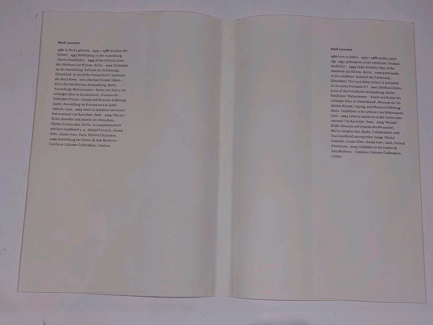 Mark Lammert Arbeitsbücher Workbooks 1989-2004 2