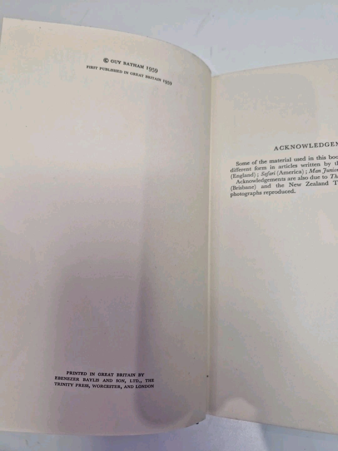 Drifting Around The South Seas By Guy Batham 1959 1st Edition With Dust-jacket 5
