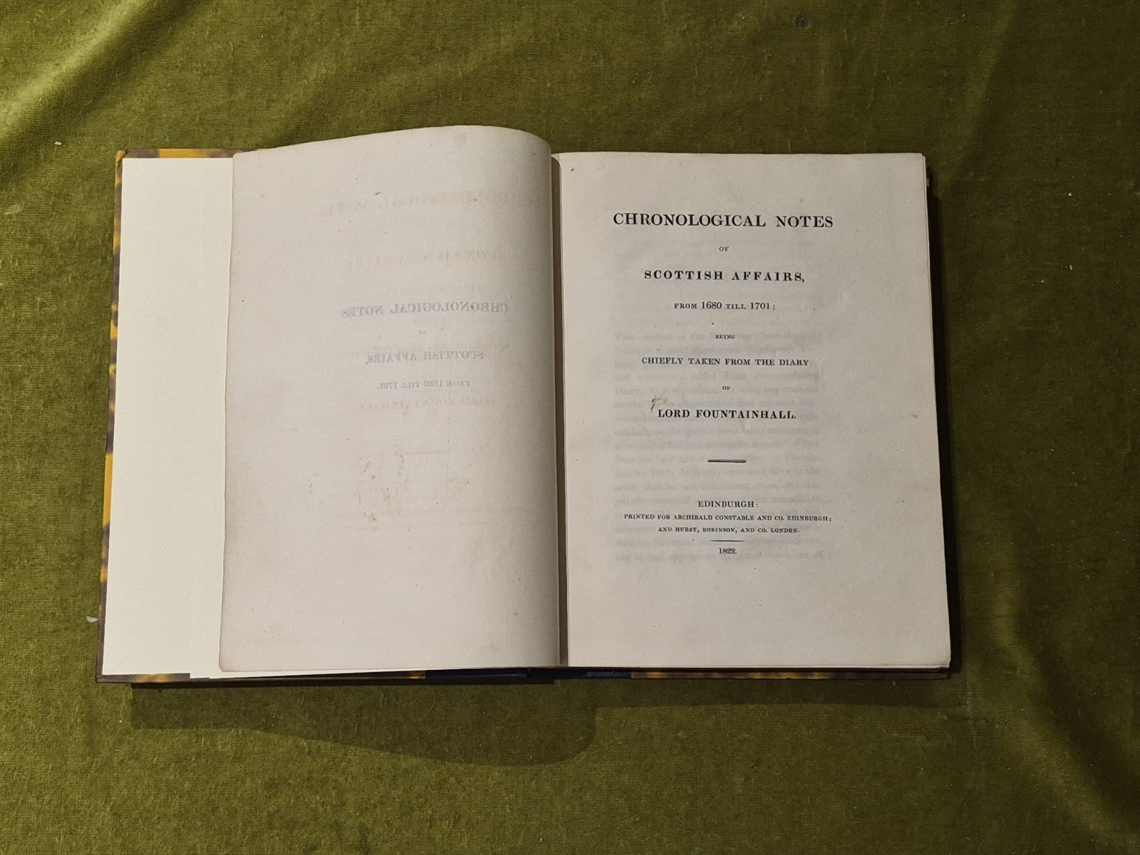 Chronological Notes of Scottish Affairs from 1680 till 1701 - Lord Fountainhall 4