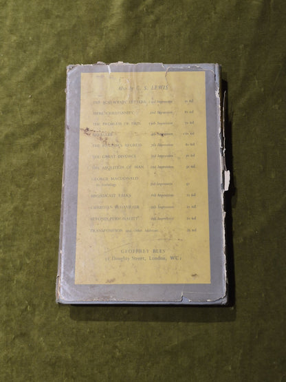 C.S. Lewis Surprised by Joy | 1955 First Edition Hardback | Original Dust Jacket1