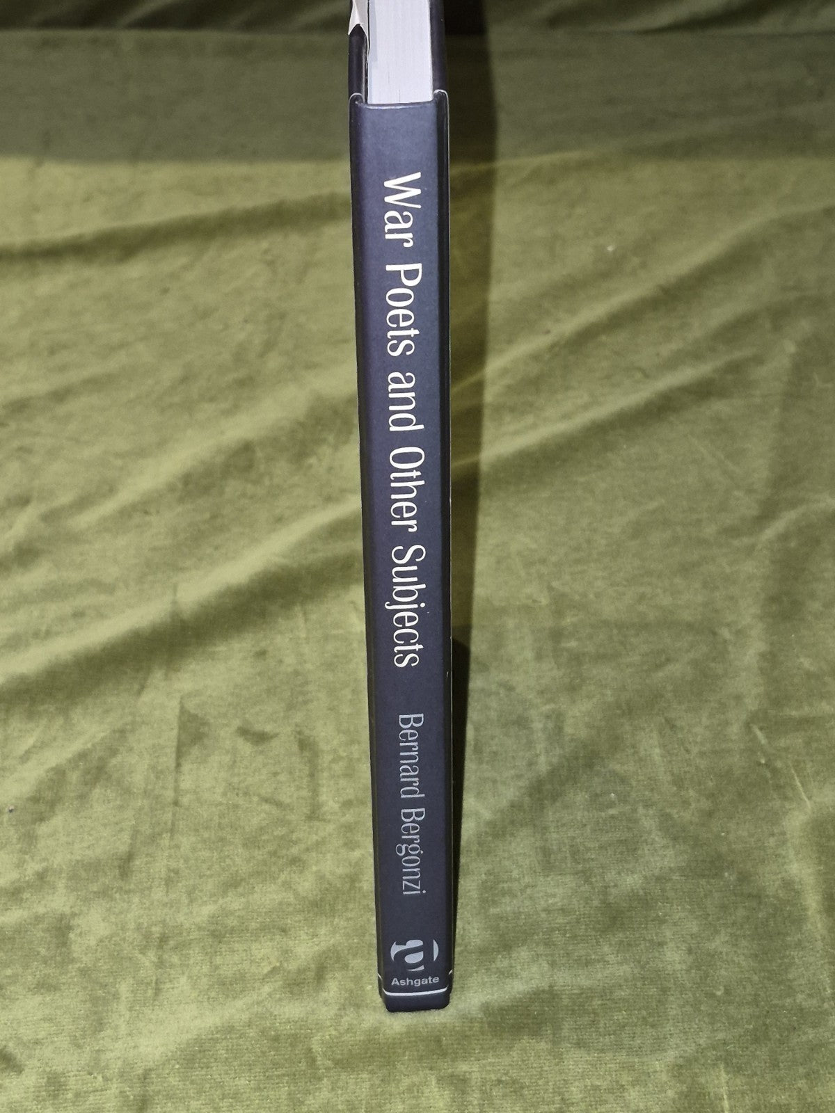 War Poets and Other Subjects, Bernard Bergonzi2