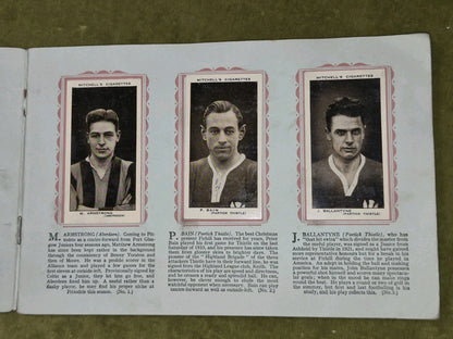 Scottish Footballers Mitchell Cigarette 1934-5 Collectible Cards Album3