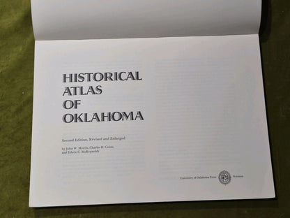 Historical Atlas of Oklahoma By John Morris & Edwin McReynolds 19852