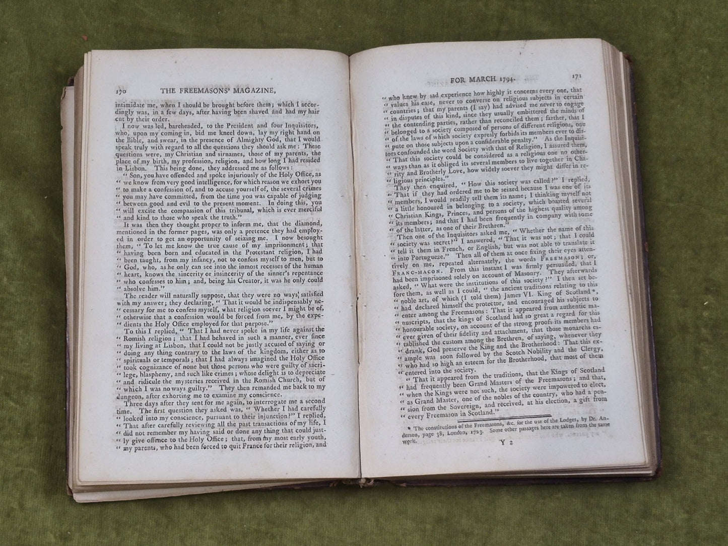 The Freemasons Magazine 1794 Jan Vol II - T. Burton7